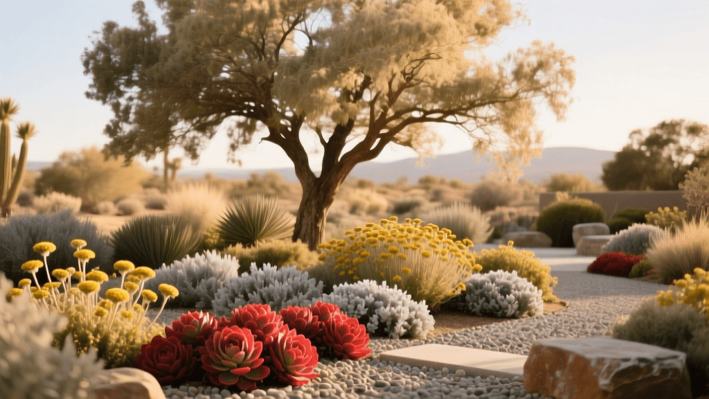Drought-Tolerant Tree & Understory Garden: Sedum & Yarrow 2026