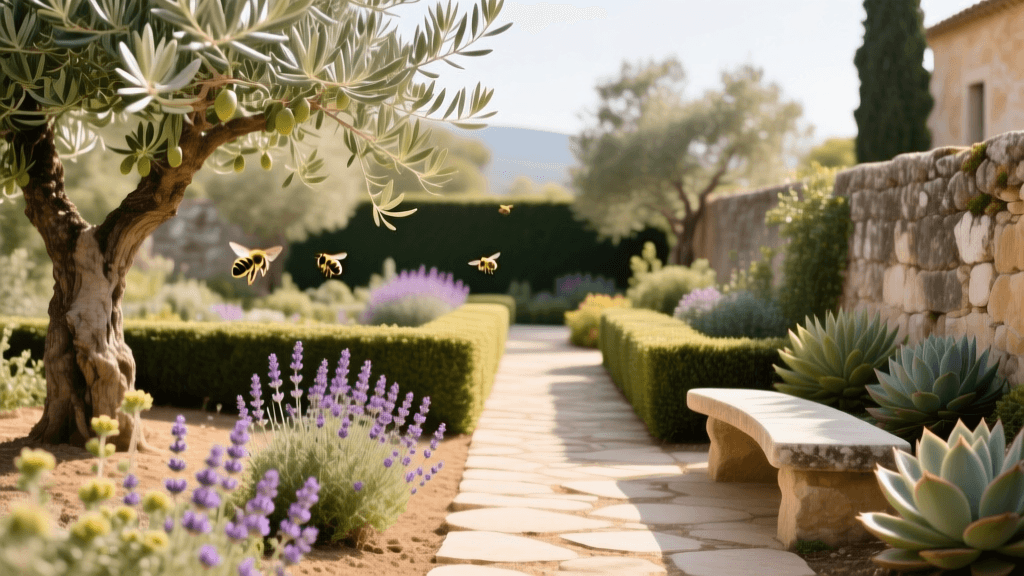 2026 Mediterranean Pollinator Garden: Olives & Rosemary