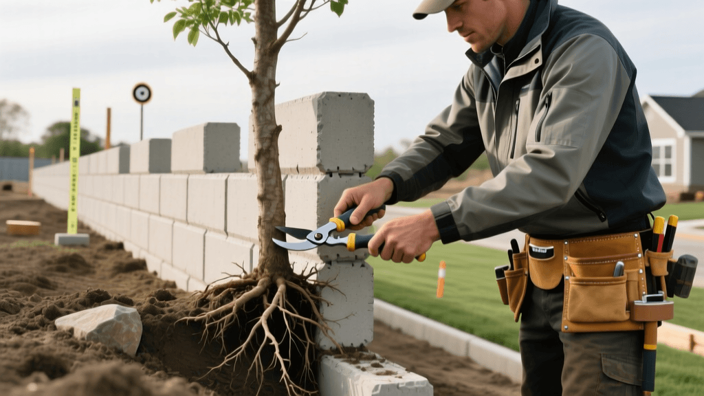 Versa-Lok Retaining Walls 2026: Root Pruning & Timing