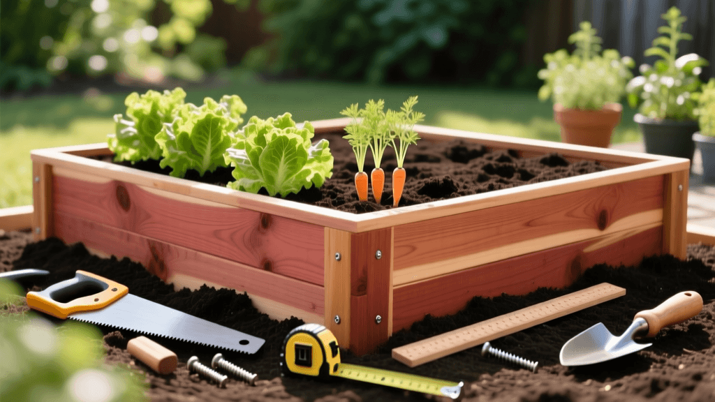 How to Build a Cedar Raised Garden Bed for Vegetables