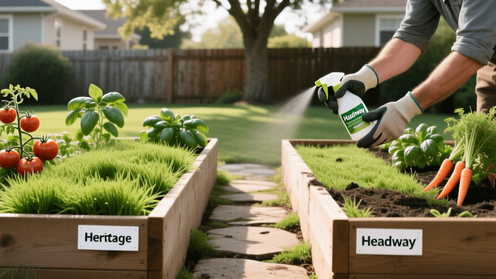 Heritage vs Headway Fungicide: Brown Patch Near Raised Beds 2026