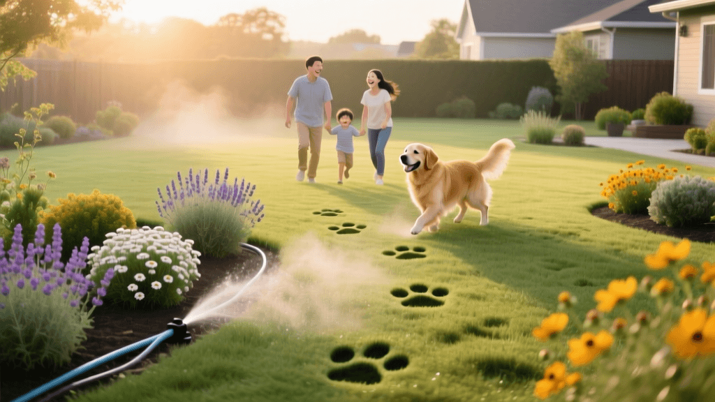Designing A Pet Friendly And Family Safe Backyard Lawn