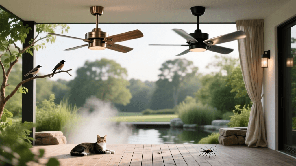 Minka-Aire vs Hunter Damp Fans: 2026 Wildlife-Safe Patio Guide