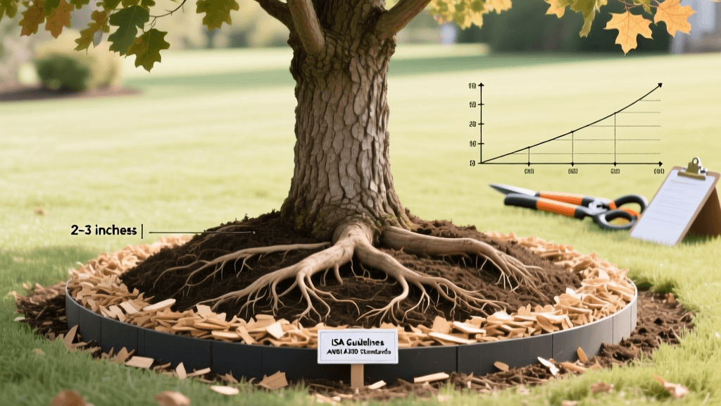 Mulch Tree Bases Correctly To Prevent Girdling Roots