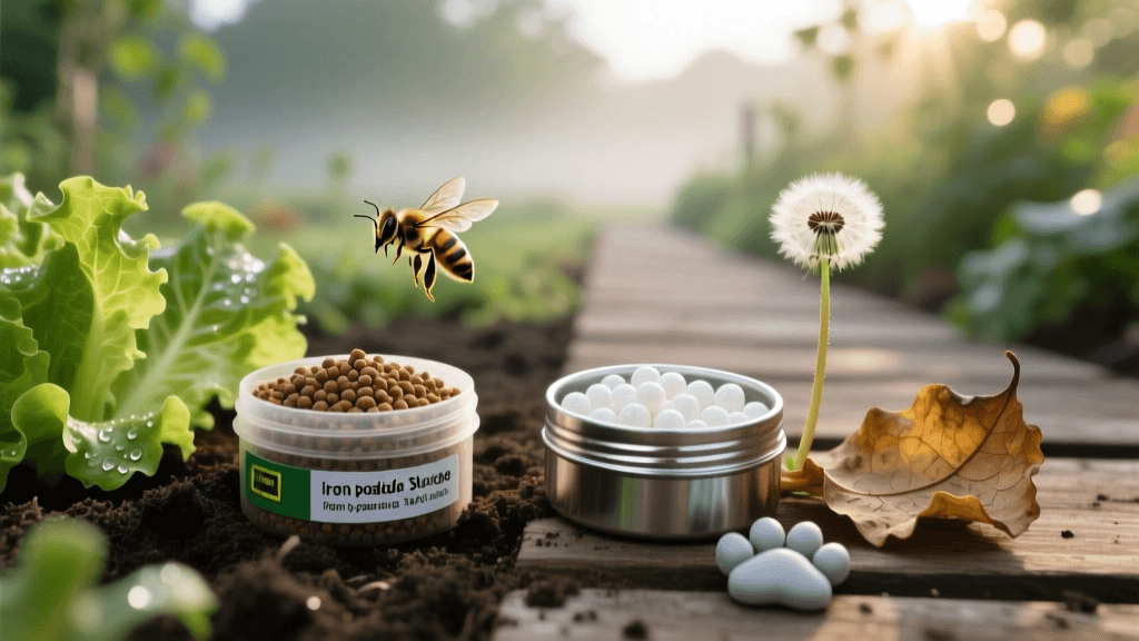 Iron Phosphate vs Metaldehyde Slug Bait: 2026 Pollinator Guide