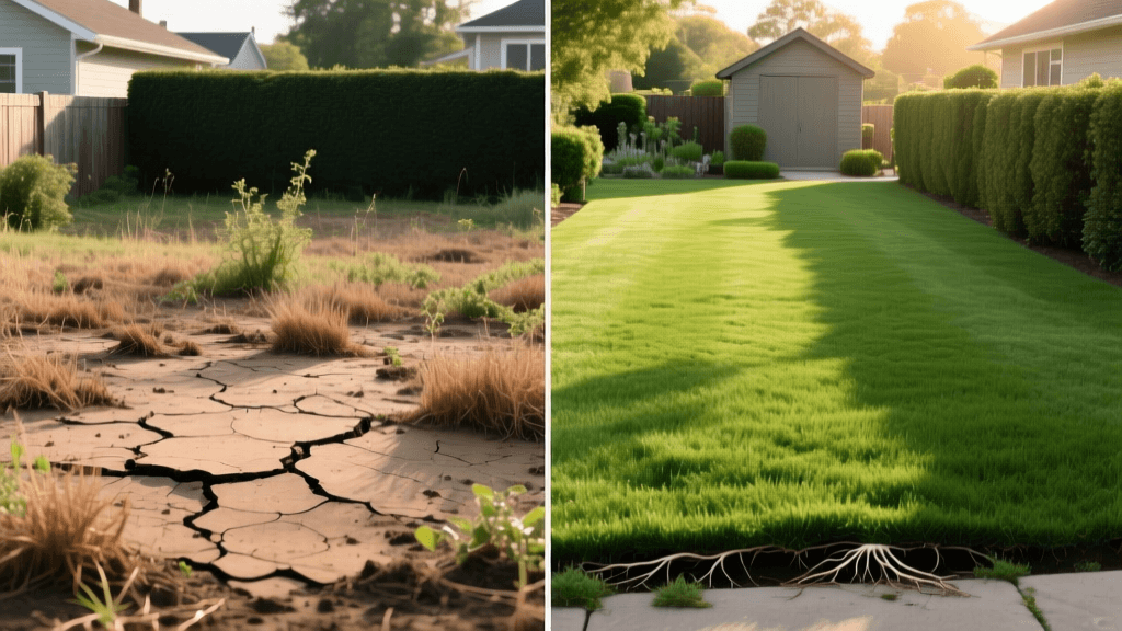 Before and After: Transforming a Weedy, Compacted Clay Lawn