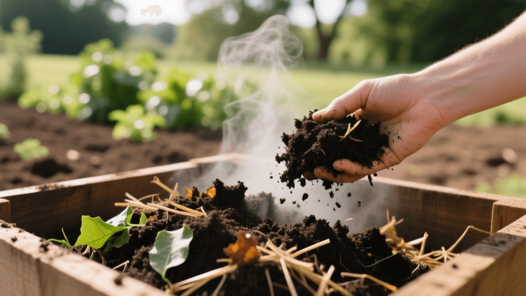 How to Amend Clay Soil in Landscape Beds Using Hot Compost