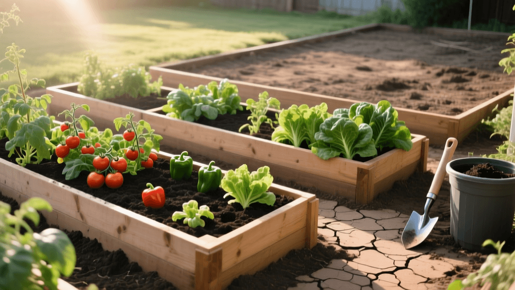 Backyard Garden Transformation: Clay Soil to Raised Beds