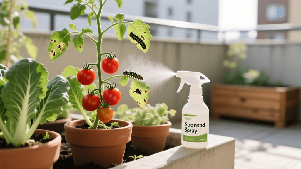 Spinosad Spray for Caterpillar Control on Potted Veggies 2026