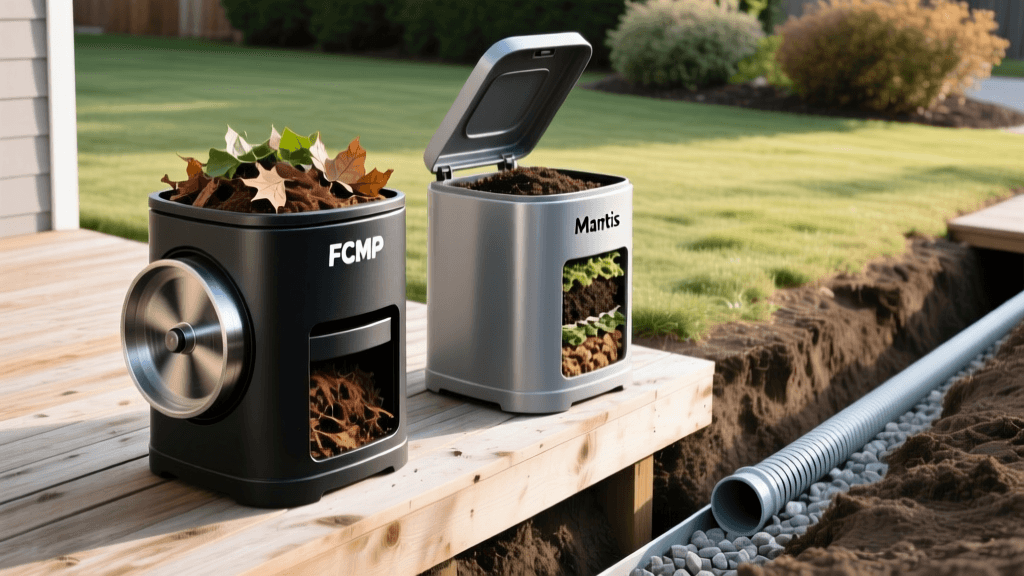 FCMP vs Mantis Compost Tumblers for French Drain Projects 2026