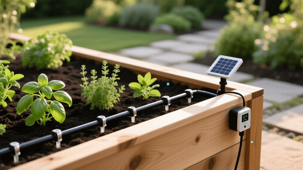 Install a Smart Drip Irrigation System for Raised Beds
