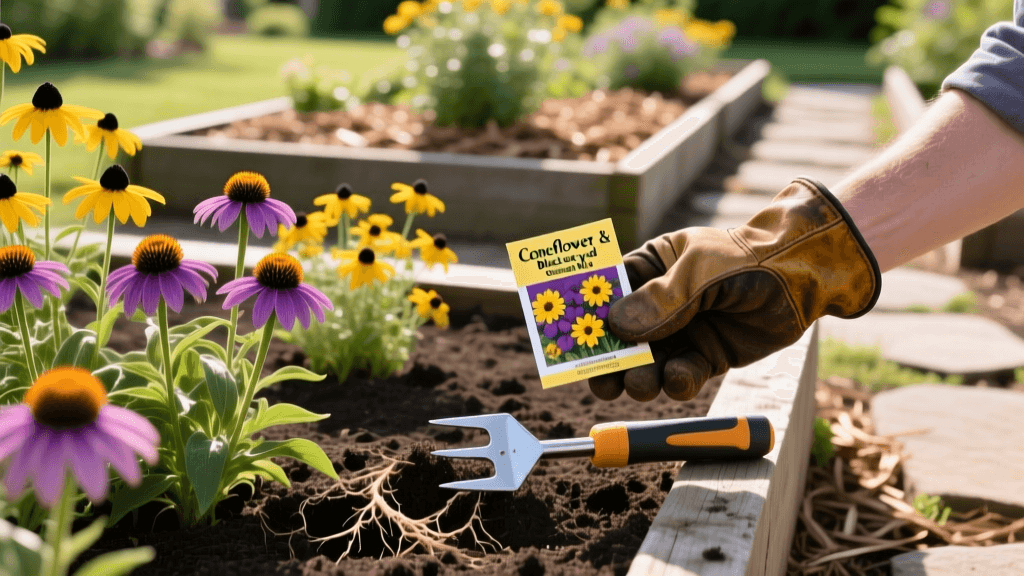 Aerating and Seeding Coneflower & Black-Eyed Susan Gardens in 2026