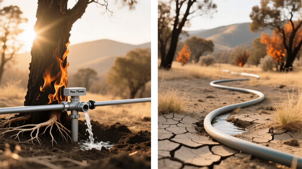 Hydrate Fire-Resistant Trees 2026: Ross Root Feeder vs Soaker Hose