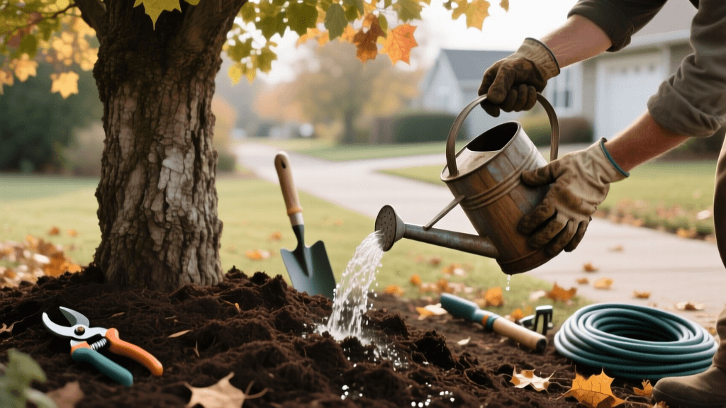 Budget-Friendly DIY Tree Mulching and Watering Guide