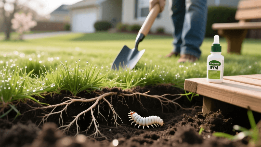 Spring White Grub Prevention and Lawn Health Recovery