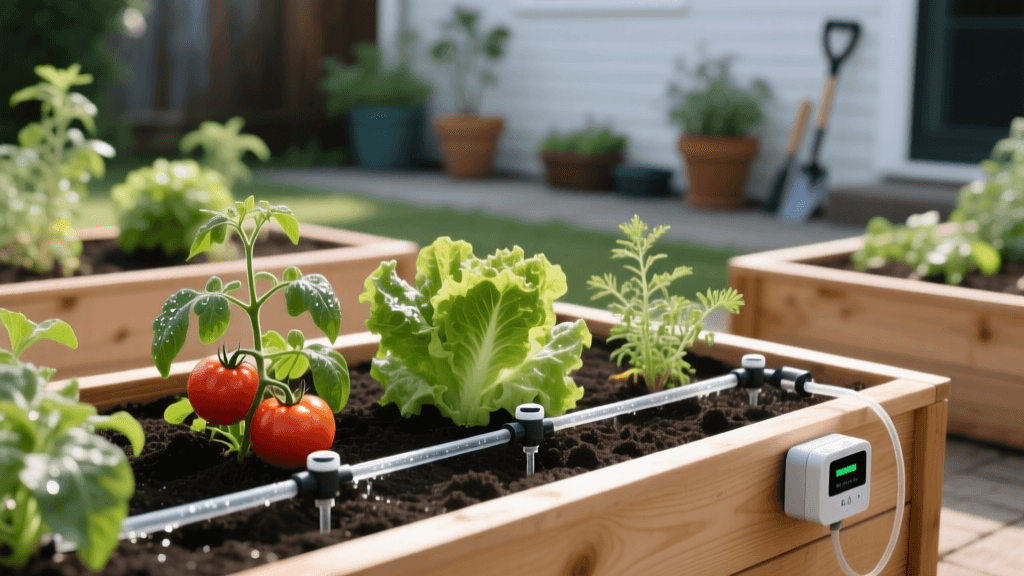 Smart Irrigation Systems for Raised Bed Vegetable Gardens