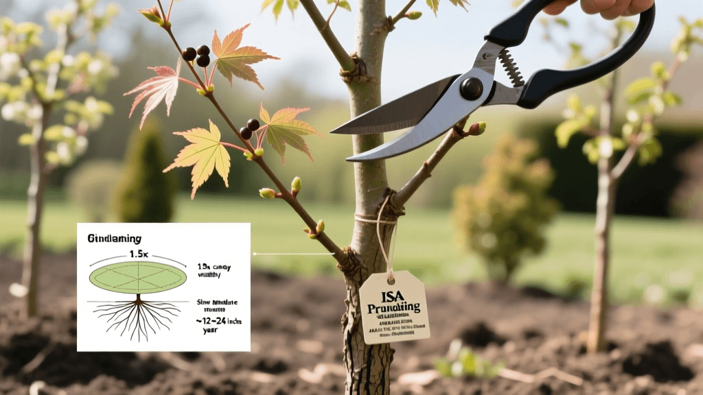 Proper Pruning Cuts For Young Ornamental Trees