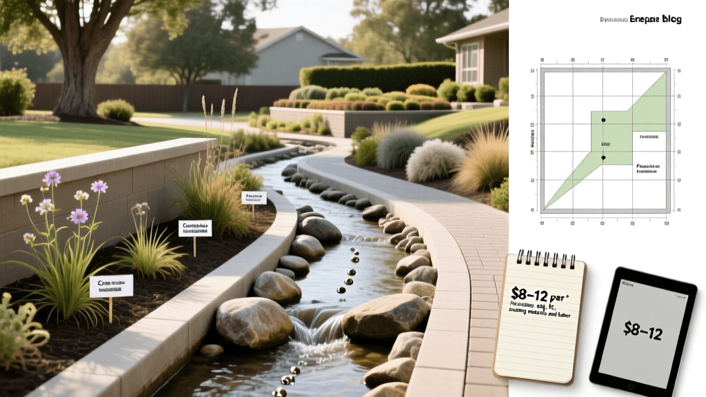 Install Dry Creek Bed For Erosion Control