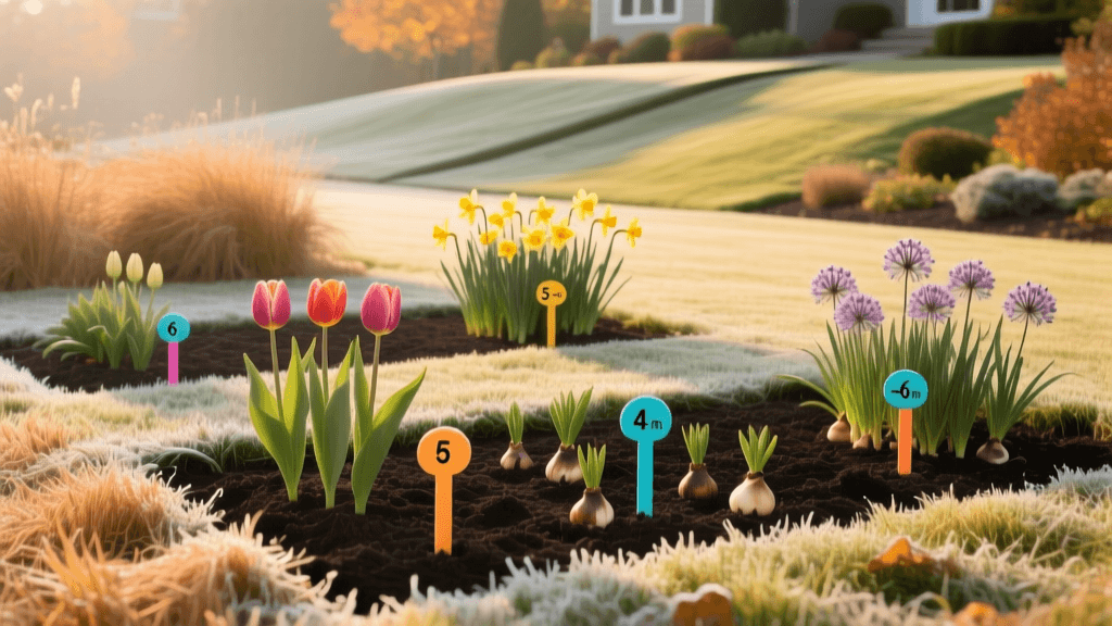 Fall Lawn Care 2026: Tulip, Daffodil & Allium Planting Depths