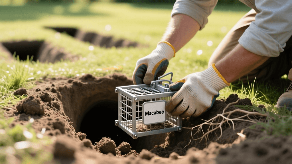 Macabee Gopher Trap Placement: A 2026 Photo Documentation Guide