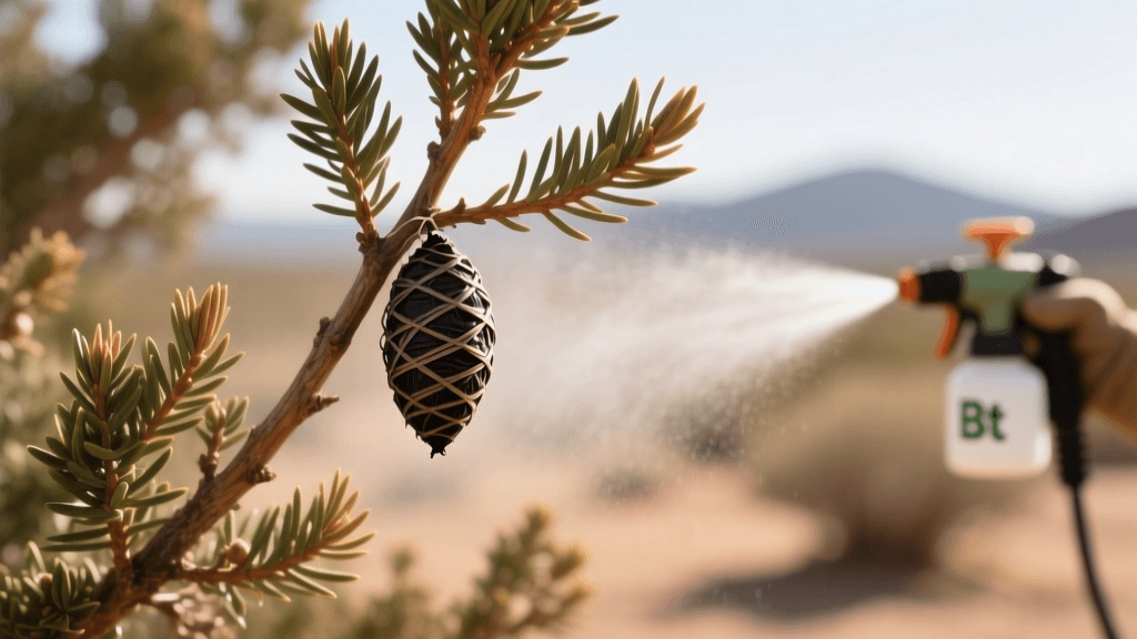 2026 Bagworm Removal & Bt Spray Guide for Xeric Evergreens