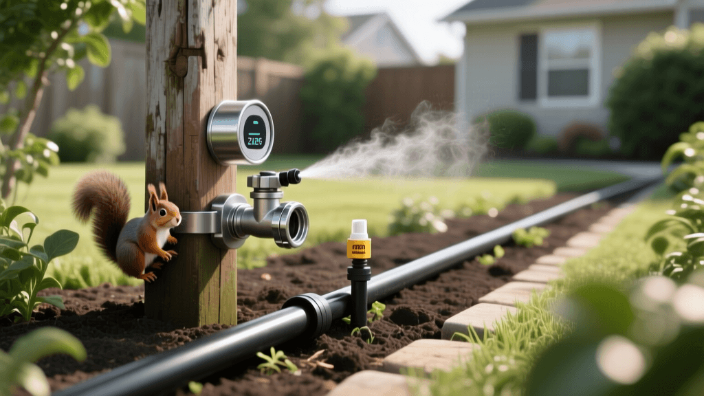 Stop Squirrels Chewing Irrigation: Baffles & Capsaicin 2026