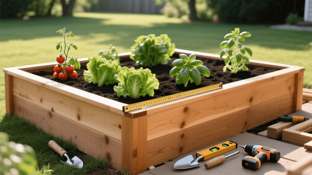How to Build a 4x8 Cedar Raised Bed for Vegetables