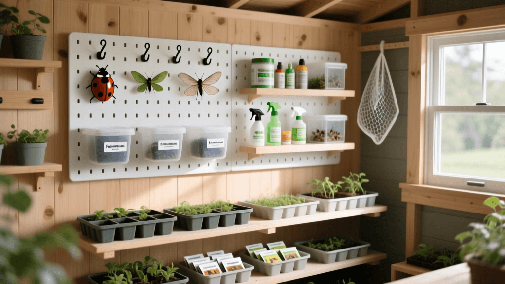 2026 Bio-Control Shed Setup: Pegboards & Insect Shelving