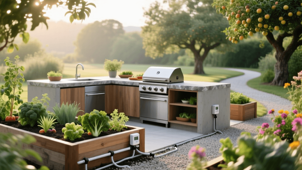 Designing a Smart Outdoor Kitchen and Culinary Garden