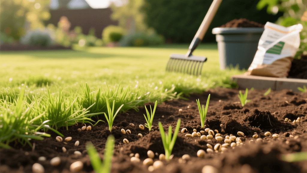Revive Dead Grass: Compost Topdressing and Overseeding Guide