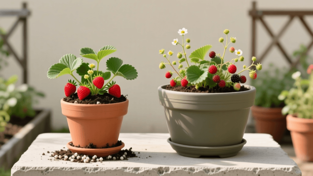 Growing Strawberries In Pots 2026: June vs Everbearing Guide