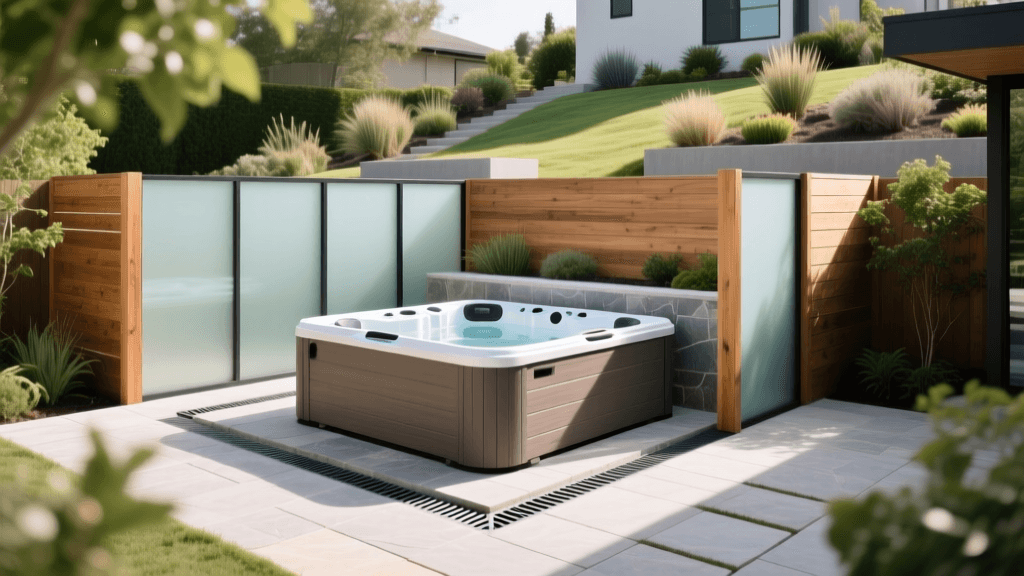 2026 Hot Tub Privacy Screens and Drainage Photo Guide