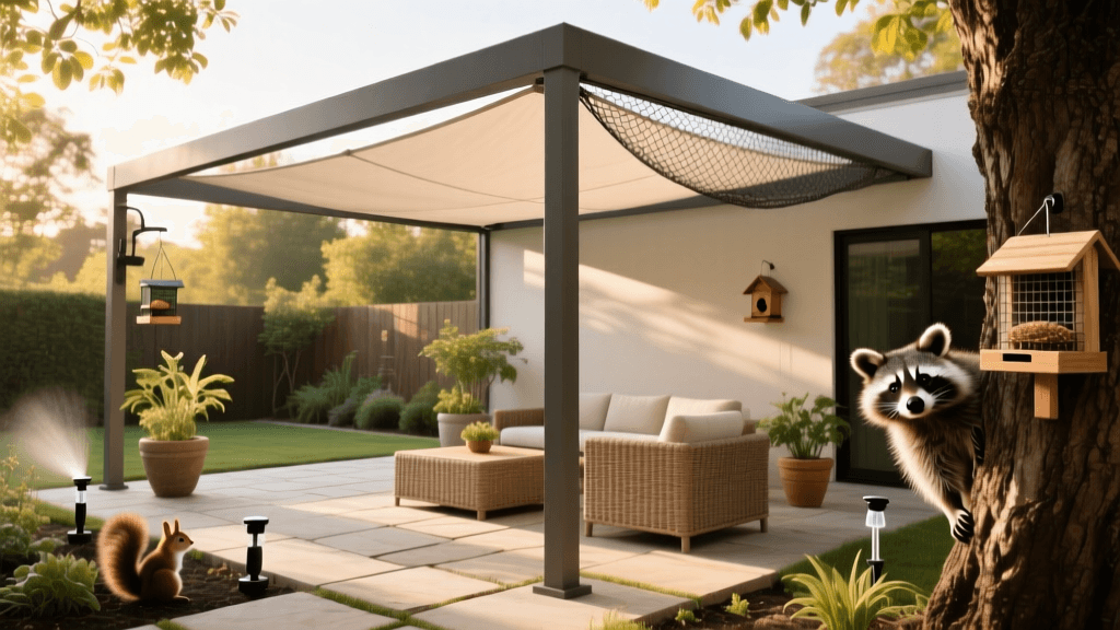 Wildlife-Safe Pergola & Sunbrella Shade Sail Build 2026