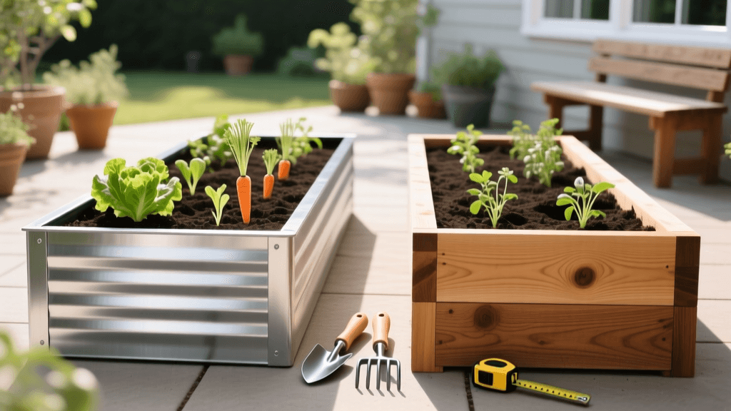 Galvanized Steel vs Cedar Raised Beds: A Buyer Guide