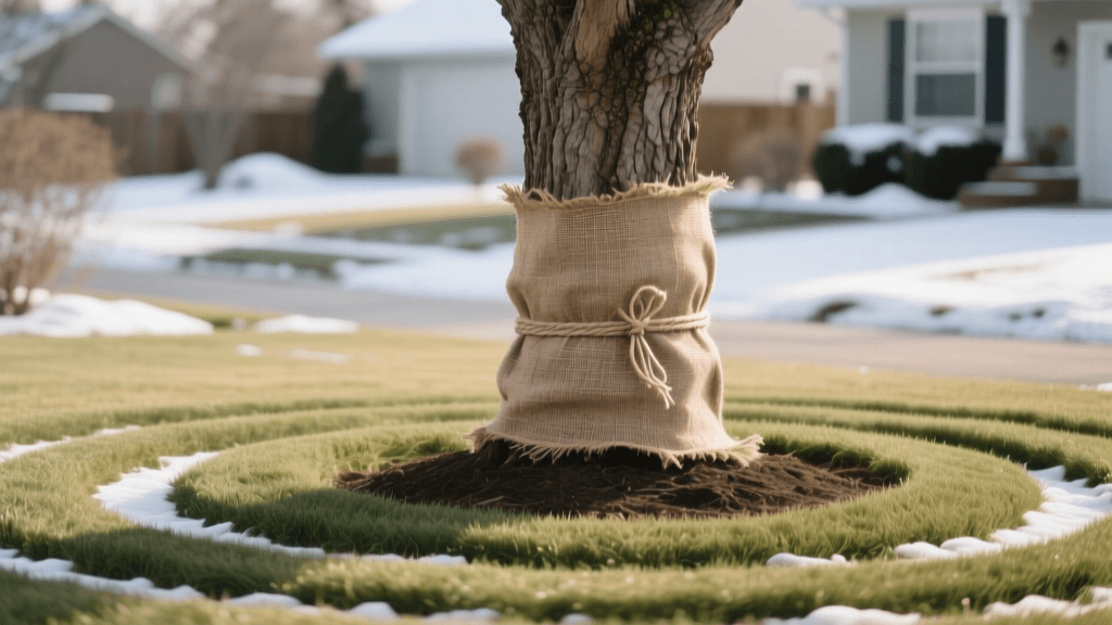Burlap Tree Wrapping & Mowing Patterns: 2026 Winter Guide