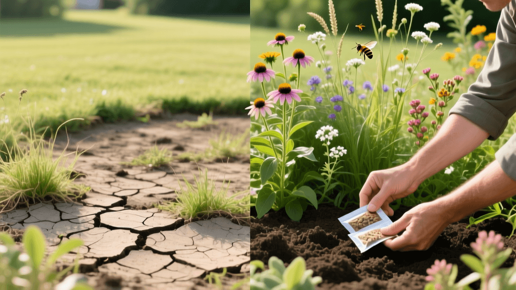 Renovate Dead Lawn Into A Thriving Pollinator Garden