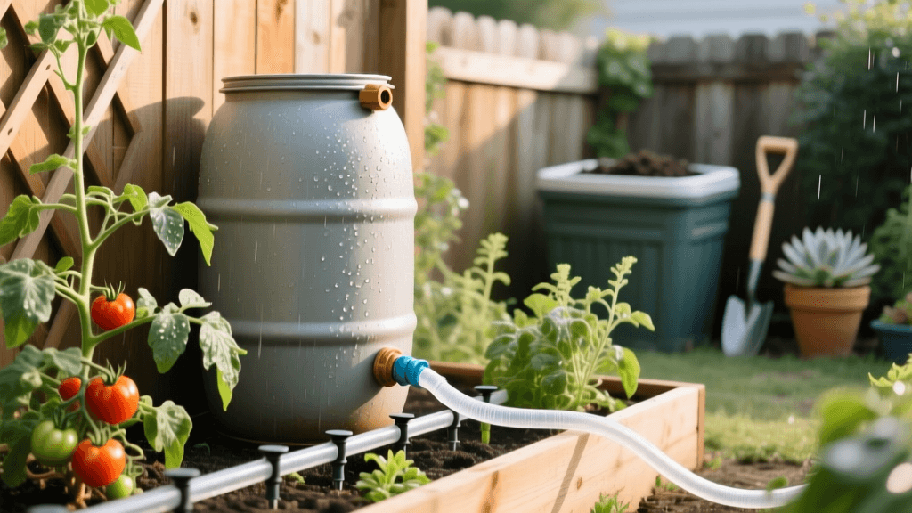 Build a Budget DIY Rain Barrel Drip Irrigation System