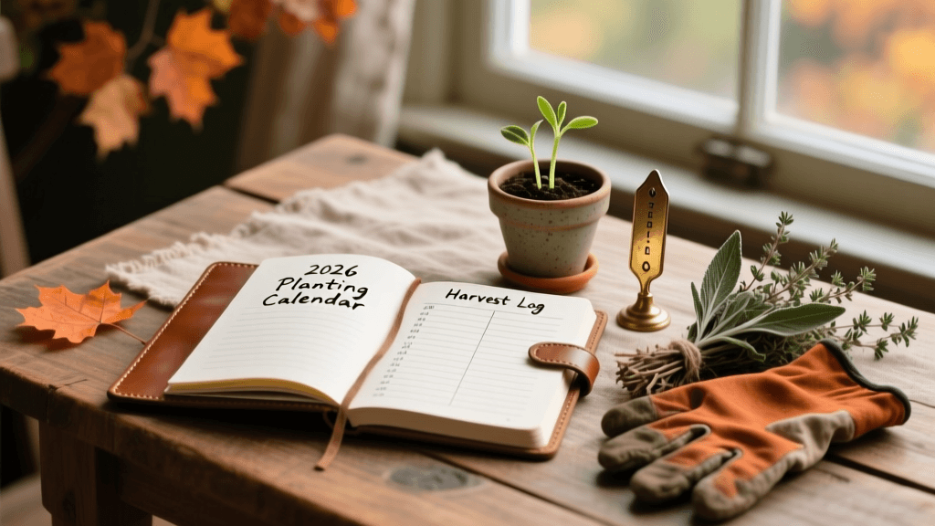 2026 Fall Garden Journal: Planting Calendar & Log Guide