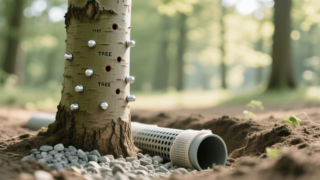 2026 Ash Tree Rescue: TREE-age Injections & French Drain Setup