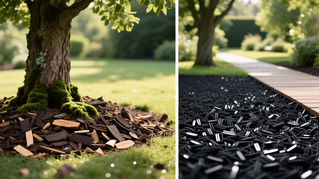 Wood Chips vs Rubber Mulch: Which is Best for Trees?