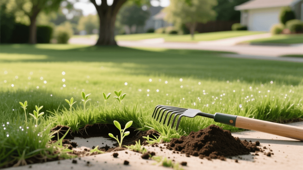 Reviving Dead Lawns: Compost Topdressing and Overseeding Guide