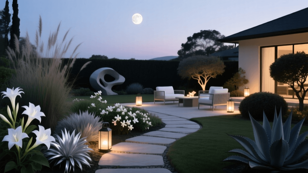 Designing a Moon Garden for Evening Entertaining and Curb Appeal