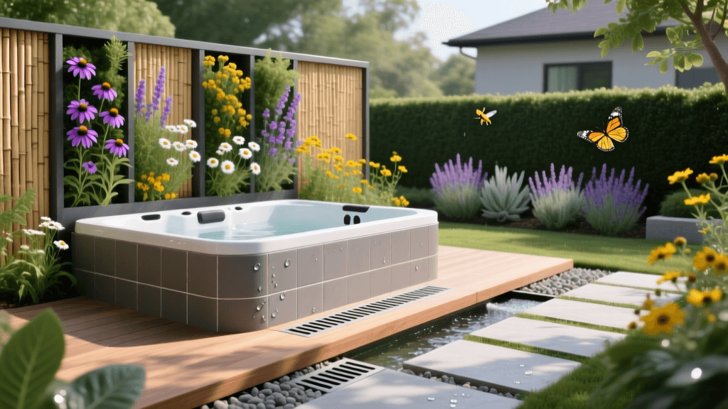 2026 Hot Tub Privacy Screens & Pollinator Drainage Tips