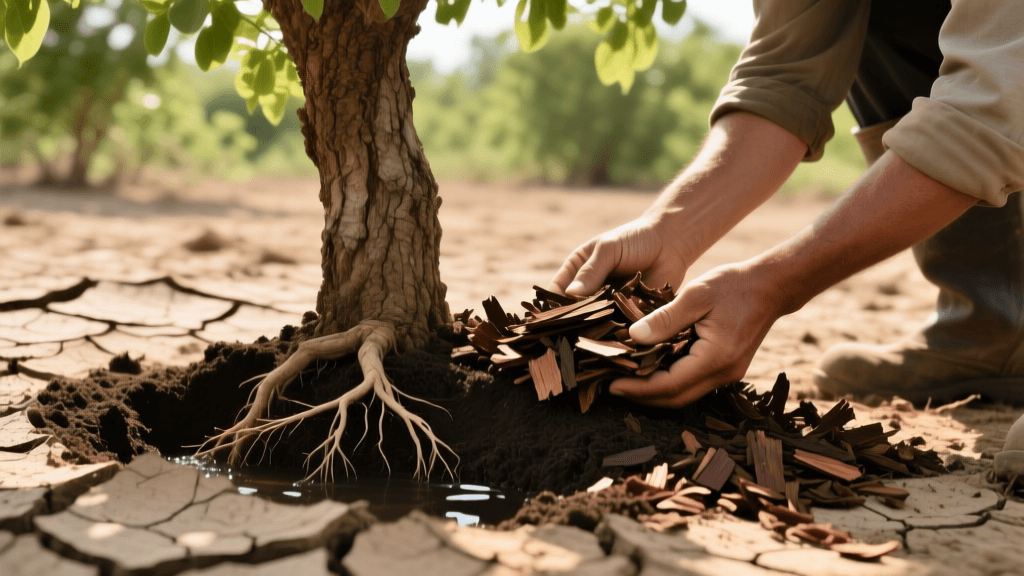Drought-Proof Trees: Deep Root Watering and Mulching Guide