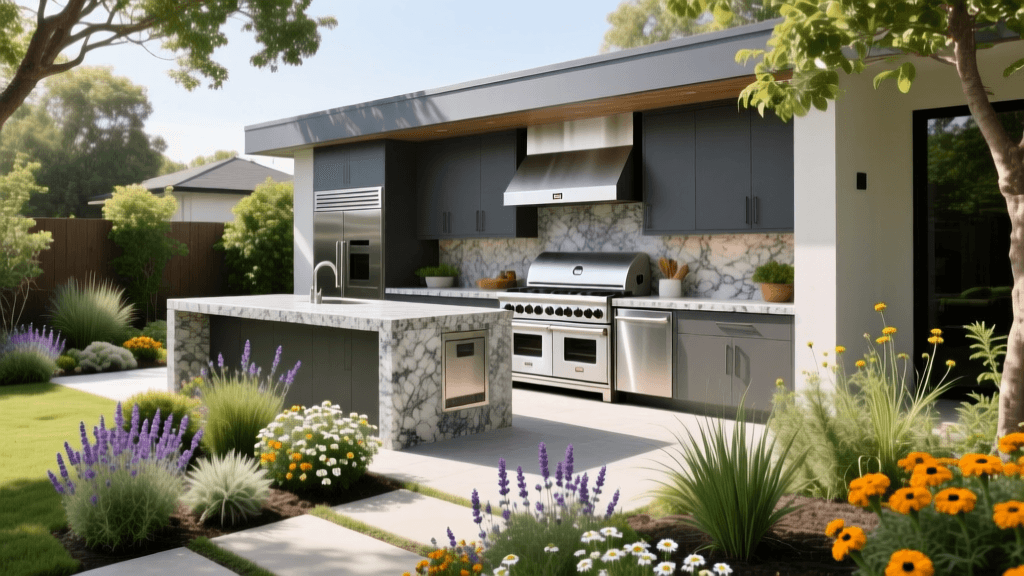 2026 Weber Summit Outdoor Kitchen & Bio-Control Landscaping