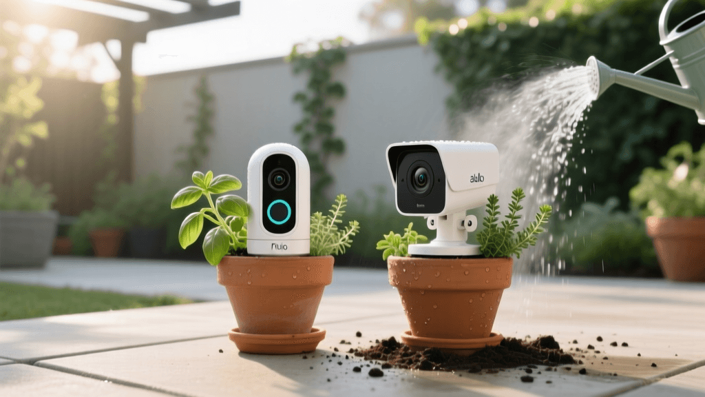 Ring vs Arlo Weatherproof Cameras for Container Gardens 2026