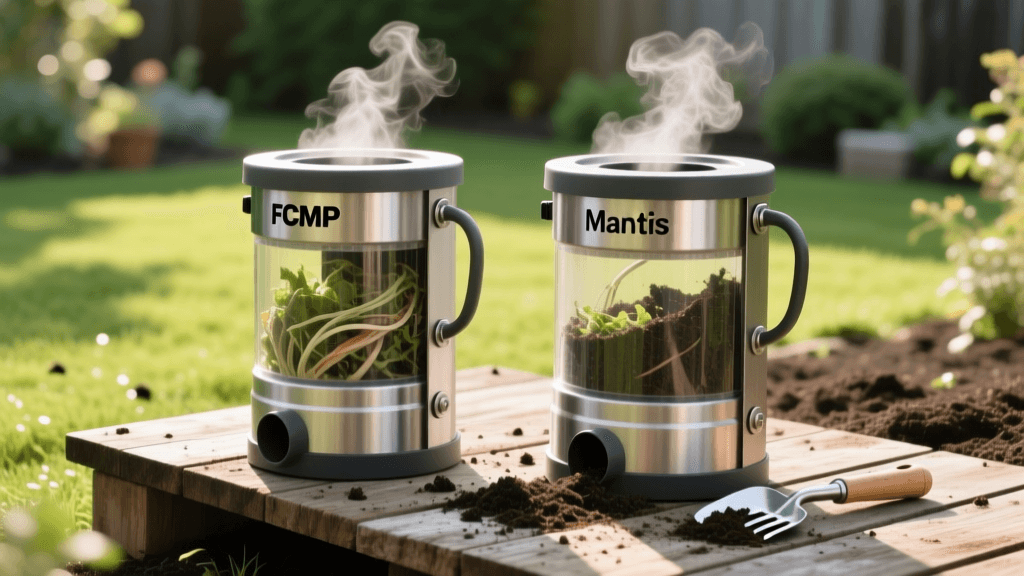 FCMP vs Mantis Dual Compost Tumblers 2026: Lawn Seeding