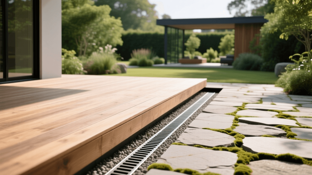 Deck vs Patio Cost Comparison 2026: French Drain Guide