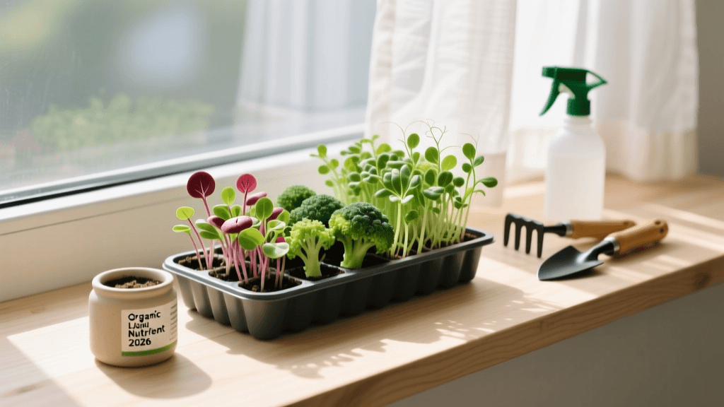 Best Fertilizer for Windowsill Microgreens 2026: Seed Tray Guide