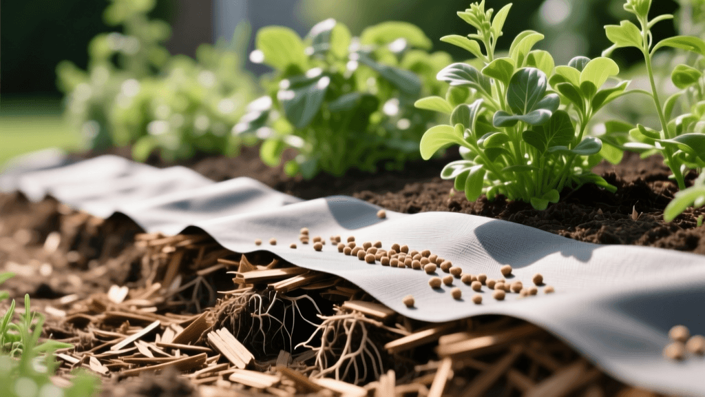 Fertilizing Mulch & Fabric Weed Barrier Beds 2026